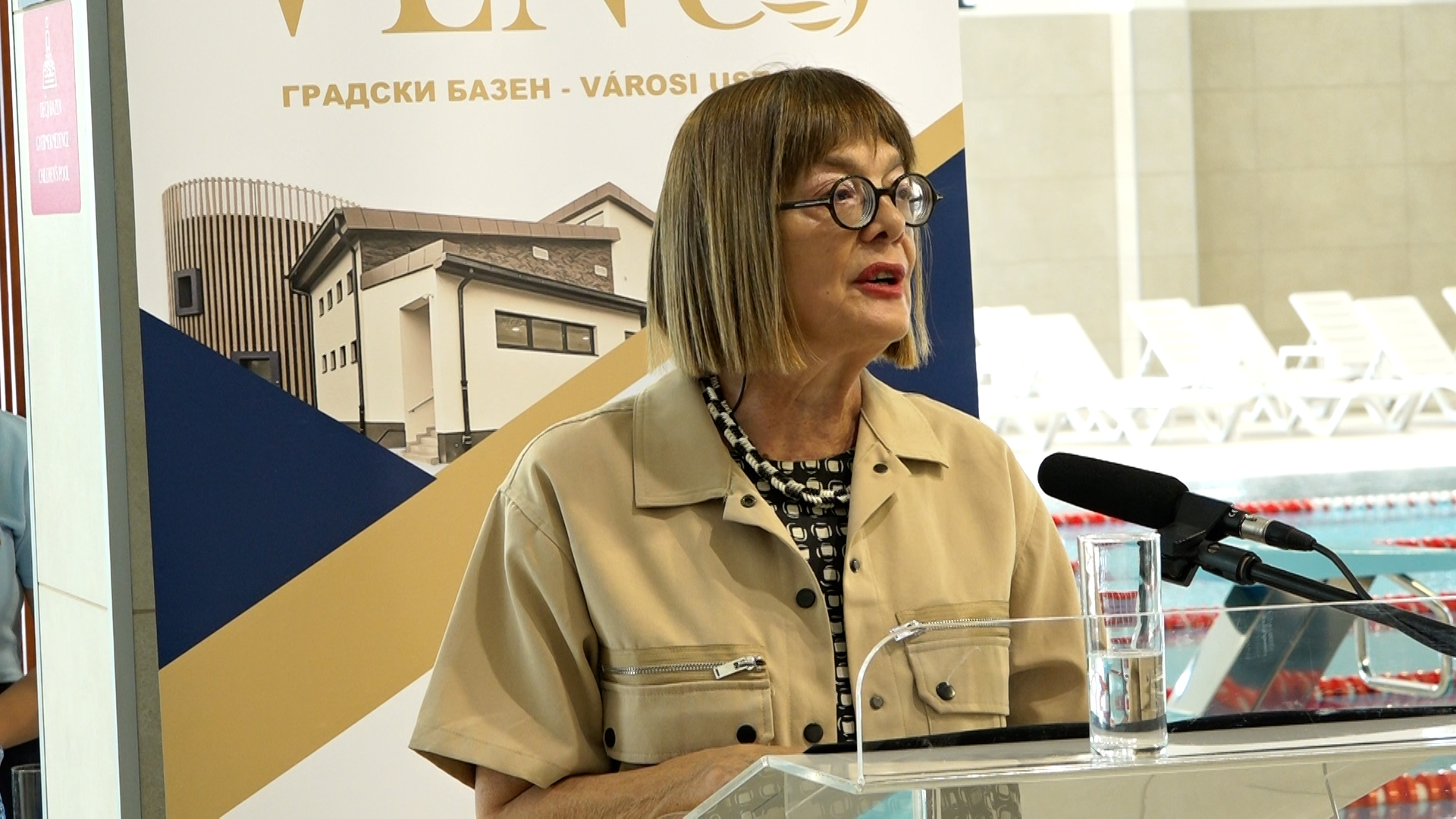 Backa Topola, Maja Gojkovic predsednik Pokrajinske vlade, ovaj objekat ne predstavlja samo gradjevinu, vec predstavlja ulaganje u sport, zdravlje, obrazovanje i kvalitet zivota gradjana Backe Topole